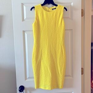 Tommy Hilfiger bright yellow sleeveless dress.